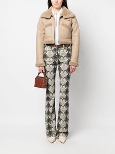 ETRO paisley-print high-rise flared jeans - Beige