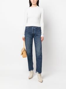 AGOLDE distressed-finish straight-leg jeans - Blauw