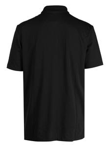 HUGO half-zip cotton blend polo shirt - Zwart