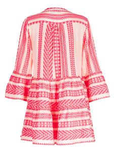 Devotion Ella zigzag-patterned short dress - Roze