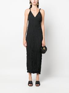 TOTEME Midi-jurk met gekreukt effect - Zwart