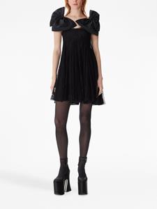 Nina Ricci Mini-jurk met bloemenkant - Zwart
