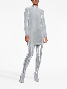 Balenciaga Midi-jurk verfraaid met kristallen - Zilver