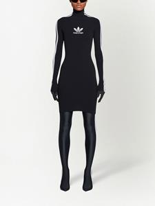 Balenciaga x Adidas mini-jurk met lange mouwen - Zwart