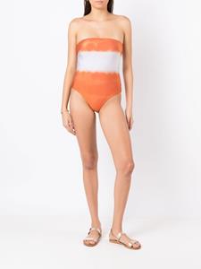 Clube Bossa Badpak met tie-dye print - Oranje