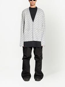 Balenciaga Vest met logoprint - Grijs