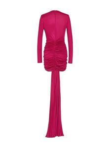 Saint Laurent Mini-jurk met gestrikte voorkant - Roze