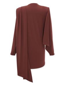 Saint Laurent Midi-jurk met gedrapeerd detail - Rood