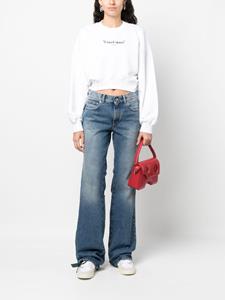 Off-White low-rise flared jeans - Blauw
