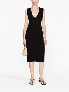 Missoni Midi-jurk met zigzag-patroon - Zwart