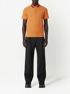 Burberry Poloshirt met contrasterende kraag - Oranje