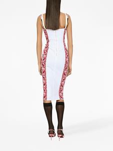 Dolce & Gabbana Midi-jurk met Majolica-print - Rood