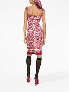 Dolce & Gabbana Midi-jurk met print - Rood
