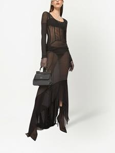 Dolce & Gabbana KIM DOLCE&GABBANA asymmetrische jurk - Zwart