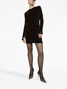 Dolce & Gabbana Mini-jurk met jacquard - Zwart