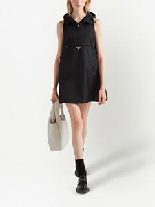 Prada Mini-jurk met capuchon - Zwart