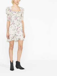 MARANT ÉTOILE Mini-jurk met bloemenprint - Beige