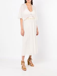 Nk Midi-jurk met kralen detail - Wit