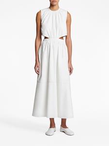 Proenza Schouler White Label cut-out poplin midi dress - Wit