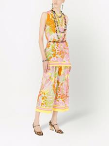 Dolce & Gabbana Culotte met bloemenprint - Oranje