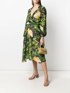 LIU JO Midi-jurk met tropische print - Groen