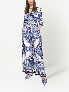 Dolce & Gabbana Blousejurk met print - Blauw
