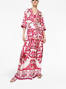 Dolce & Gabbana Tuniek met Majolica-print - Roze