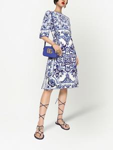 Dolce & Gabbana Midi-jurk met print - Blauw