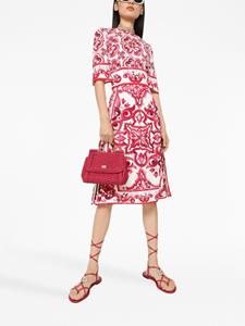 Dolce & Gabbana Midi-jurk met print - Rood