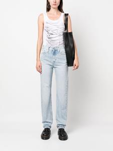 Calvin Klein Jeans hight-rise straight-leg jeans - Blauw
