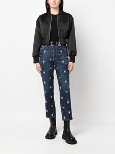 Dsquared2 Crystal Flies high-rise jeans - Blauw