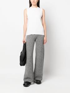 Ermanno Scervino mélange knitted flared trousers - Grijs