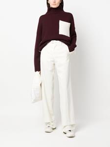 MM6 Maison Margiela high-waisted flared trousers - Wit