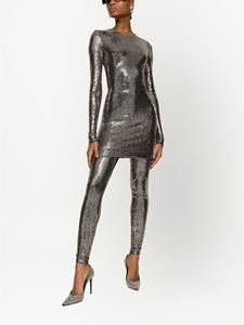Dolce & Gabbana Mini-jurk met pailletten - Zilver