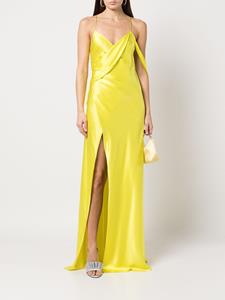 Michelle Mason Zijden jurk - Geel
