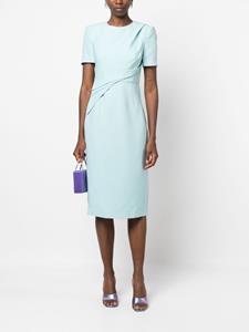 Roland Mouret Midi-jurk met korte mouwen - Blauw