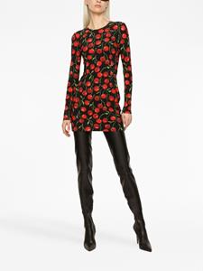 Dolce & Gabbana Mini-jurk met print - Zwart