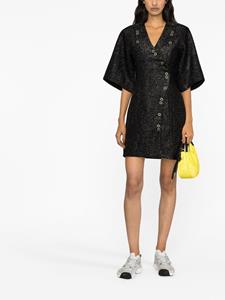 GANNI Mini-jurk met glitter - Zwart