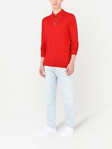 Dolce & Gabbana Poloshirt met lange mouwen - Rood
