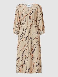 Minus Midi-jurk met all-over motief, model 'Luvana'