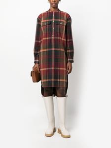 Polo Ralph Lauren check-pattern cotton shirtdress - Rood