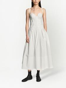 Proenza Schouler Midi-jurk met bustiere - Wit