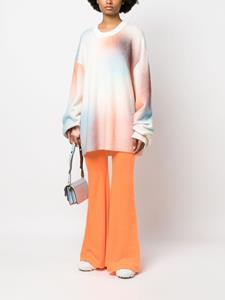 ERL high-waisted flared trousers - Oranje