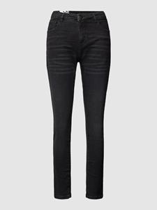 OPUS Gerade Jeans Evita dark authentic used grey