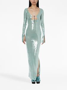 16Arlington Solaria sequin-embellished midi dress - Blauw