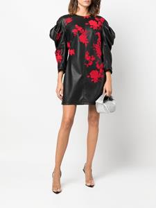 Philosophy Di Lorenzo Serafini Mini-jurk met bloemenprint - Zwart