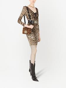 Dolce & Gabbana Jurk met luipaardprint - Beige