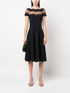 CHIARA BONI La Petite Robe lace-detail short-sleeve dress - Zwart