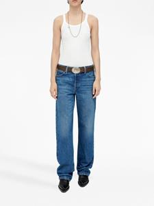 RE/DONE contrast-stitching cotton straight-leg jeans - Blauw