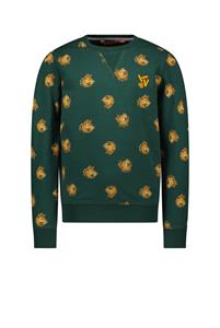Tygo & Vito Jongens sweater AOP - Jesse - Donker groen